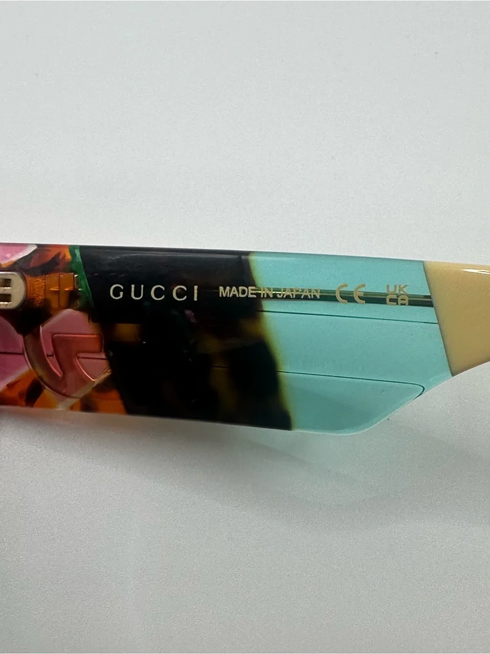 GUCCI Square Sunglasses in Watermelon Havana (Never Worn)